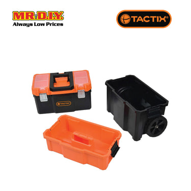 TACTIX Modular 3-in-1 Rolling Toolbox (L50cm x W32cm x H66cm)