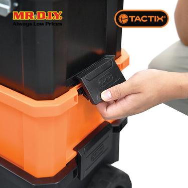 TACTIX Modular 3-in-1 Rolling Toolbox (L50cm x W32cm x H66cm)