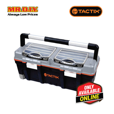 TACTIX Full Length Handle Tool Box with Organizer 66cm (26inch)