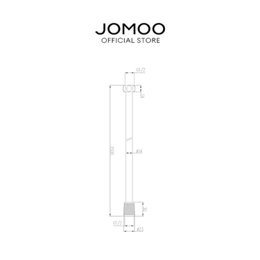 JOMOO Chrome Shower PVC Hose 1.5m H3D30-150301C-I011