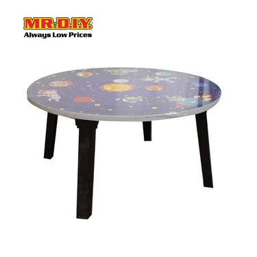 Portable Round Folding Table (60x28.5cm)