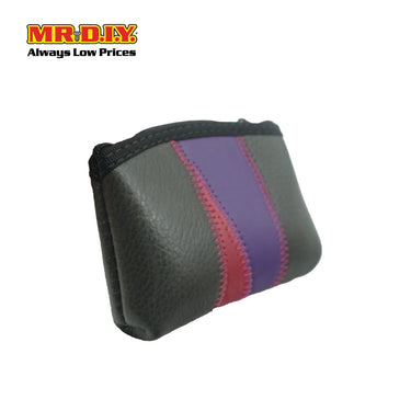 (MR.DIY) Mix Color Leather Mini Purse Coin Bag with Zip (11 X 8cm)
