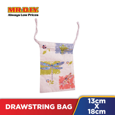 Butterfly Drawstring Coins Bag (13x18cm)