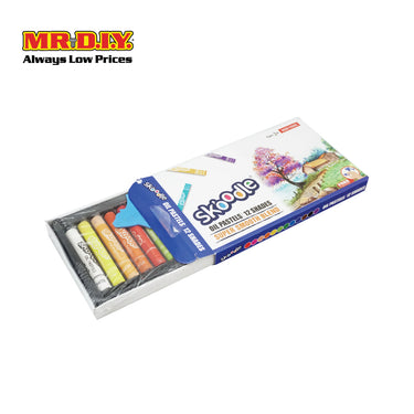 (MR.DIY) Coloring Oil Pastel (12colours)