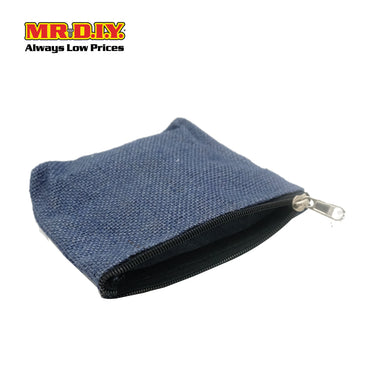 (MR.DIY) Laminated Jute Pouch (14 x 14 cm)