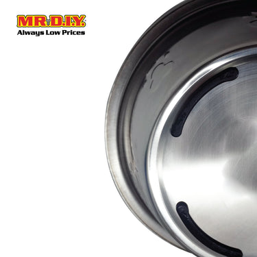 (MR.DIY) Stainless Steel Pet Bowl Side Embossed 21cm (1500ml)