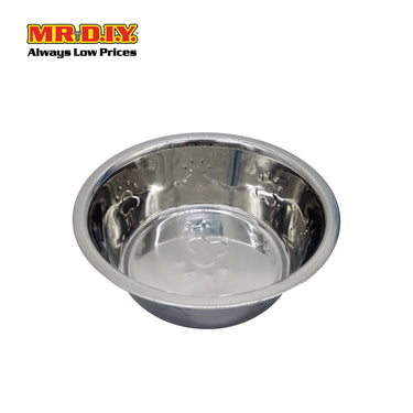 (MR.DIY) Stainless Steel Pet Bowl Coloured 21cm (1500ml)
