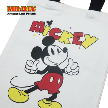 DISNEY Mickey Cotton Tote Bag (L38cm x 32cm)
