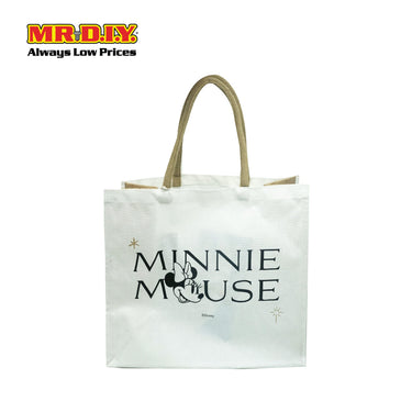 DISNEY Mickey Minnie Jute Bag (L41cm x 36cm)