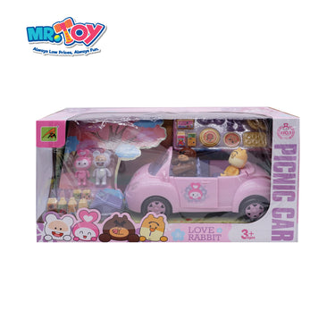 Toys Kid Picnic Car & Holiday Travel Jet Playset