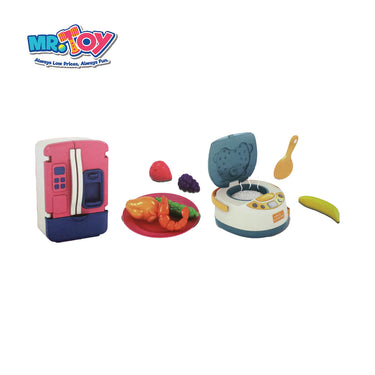 (MR.TOY) Kitchen Helper Playset With Doll