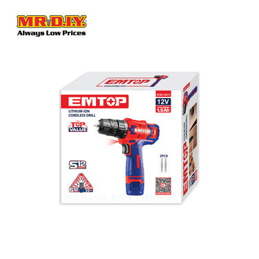 [PRE-ORDER] EMTOP Lithium-Ion Cordless Drill ECDL12511-3