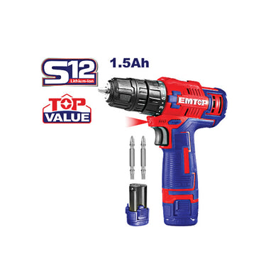 [PRE-ORDER] EMTOP Lithium-Ion Cordless Drill ECDL12511-3