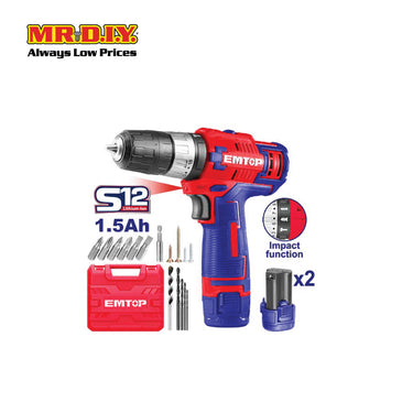 [PRE-ORDER] EMTOP Lithium-Ion impact drill 45Nm - ECIDL12622-3