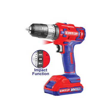 [PRE-ORDER] EMTOP Lithium-Ion Impact Drill ECIDL620012-3