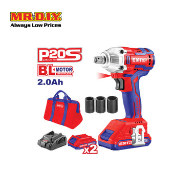 [PRE-ORDER] EMTOP Lithium-Ion impact wrench 300Nm - ECDLIW20221-3
