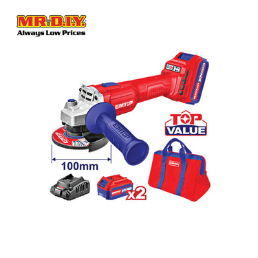 EMTOP Lithium-Ion Angle Grinder ELAG201072-3