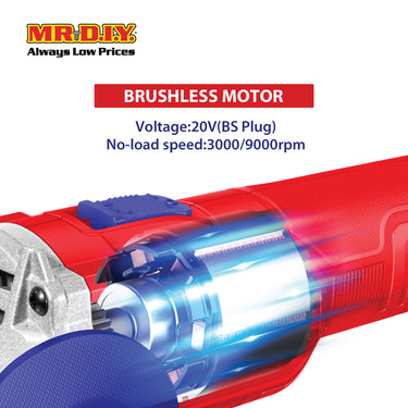 EMTOP Lithium-Ion Angle Grinder ELAG201072-3