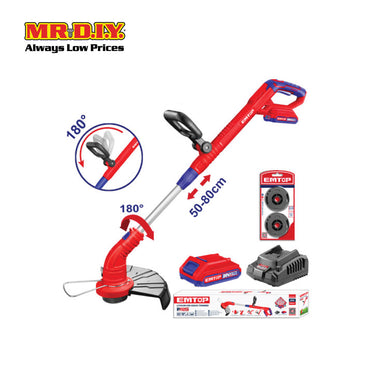 EMTOP Lithium-Ion Grass Trimmer ELGT20018-3