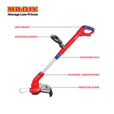 EMTOP Lithium-Ion Grass Trimmer ELGT20018-3