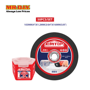 EMTOP Abrasive Metal Cutting Disc Set EACD1010550