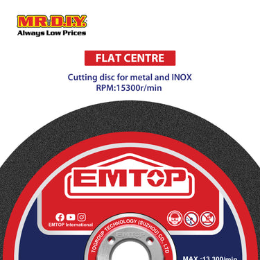 EMTOP Abrasive Metal Cutting Disc Set EACD1010550