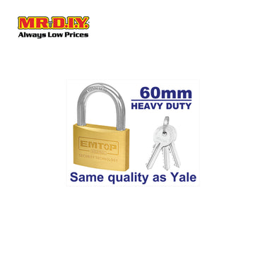 [PRE-ORDER] EMTOP Heavy duty brass padlock 60mm - EPDKB6021