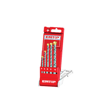 EMTOP Masonry Drill Bits Set ECDB13051 (5pcs)