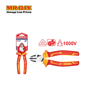 [PRE-ORDER] EMTOP Insulated high leverage diagonal cutting pliers 6" - EPLRD0631