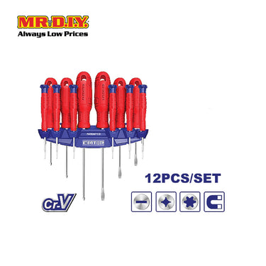 EMTOP 12-Piece Screwdriver And Precision Screwdriver Set - ESST1201 (12pcs)