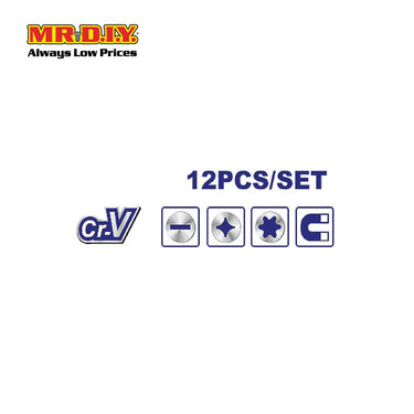 EMTOP 12-Piece Screwdriver And Precision Screwdriver Set - ESST1201 (12pcs)