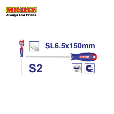 [PRE-ORDER] EMTOP Slotted screwdriver 6.5x150mm - ESDRSL6602