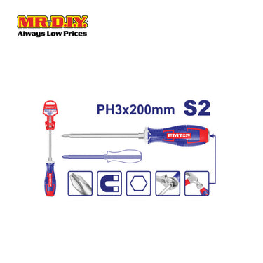 [PRE-ORDER] EMTOP Phillips go-through screwdriver 3x200mm - EGTSPH3200