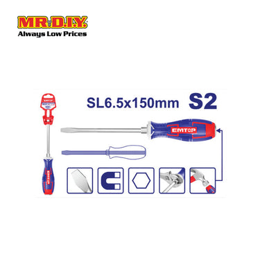 [PRE-ORDER] EMTOP Slotted go-through screwdriver 6.5x150mm - EGTSSL6150