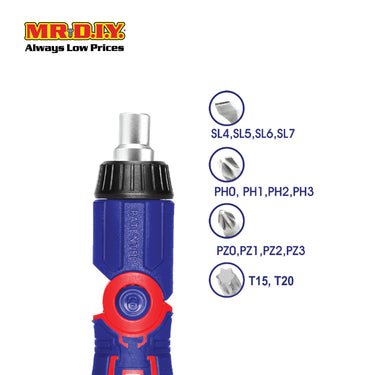 EMTOP 15 In 1 Ratchet Screwdriver Set ESDRH1502