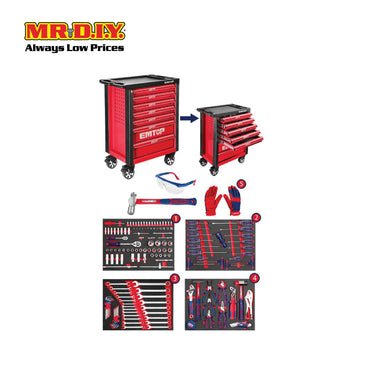 [PRE-ORDER] EMTOP 163 Pcs tool chest set  - EHTS01631