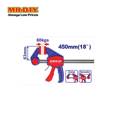 [PRE-ORDER] EMTOP Quick bar clamp 18" - ECLPQ60301