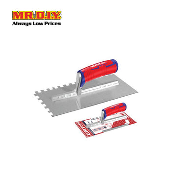 [PRE-ORDER] EMTOP Plastering trowel with teeth 280x130mm - EPTES28138