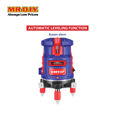 EMTOP Self-Leveling Line Laser(Red laser beams)  - ESLE53001