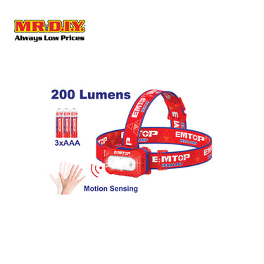 [PRE-ORDER] EMTOP Headlamp 200 Lumens - EFLG013AAA8