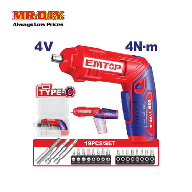 EMTOP Cordless screwdriver ECSR0408