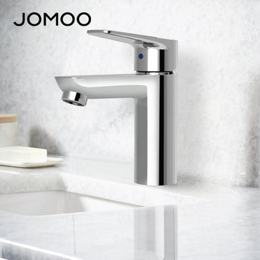 JOMOO Single Cold Basin Water Tap 76029 with Spatter-proof Bubbler Thickened Brass Valve Body Environmentally Basin Faucet