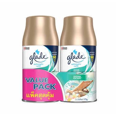 Glade Auto Spray Ref Ocean Escape (2 x 175g) Value Pack