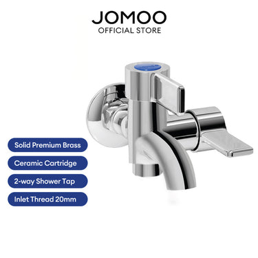 JOMOO 2 in 1 Bathroom Faucet 7804 Solid Premium Brass Body Ceramic Cartridge Wall Mounted Durable Water Tap