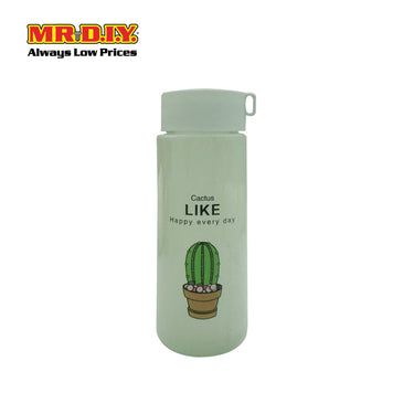 (MR.DIY) Glass Drinking Bottle (400ml)