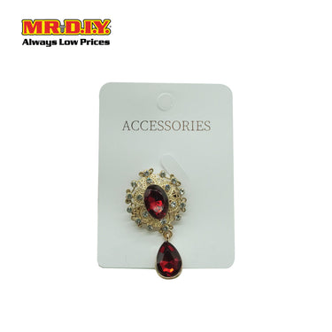 (MR.DIY) Scarf Buckle Round with Pearl (Large)