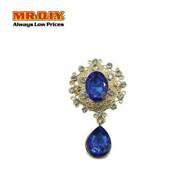 (MR.DIY) Scarf Buckle Round with Pearl (Large)