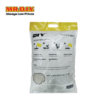 (MR.DIY) Bentonite Anti-Bacterial Ordor-Control Absorbent Super Clumping Cat Litter - Lemon (8L)
