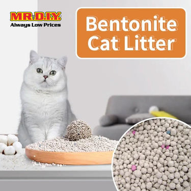 (MR.DIY) Bentonite Anti-Bacterial Ordor-Control Absorbent Super Clumping Cat Litter - Lemon (8L)