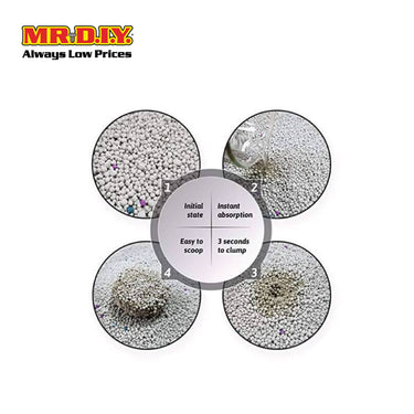 (MR.DIY) Bentonite Anti-Bacterial Ordor-Control Absorbent Super Clumping Cat Litter - Coffee (8L)